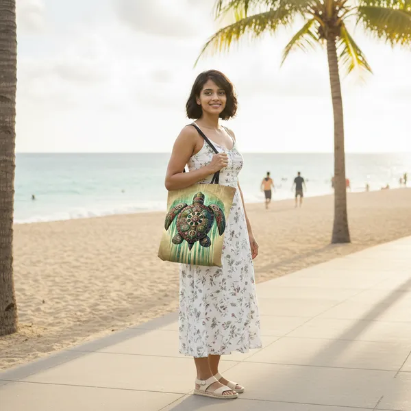 Turtle_Canvas_Zipper_Tote_Bag