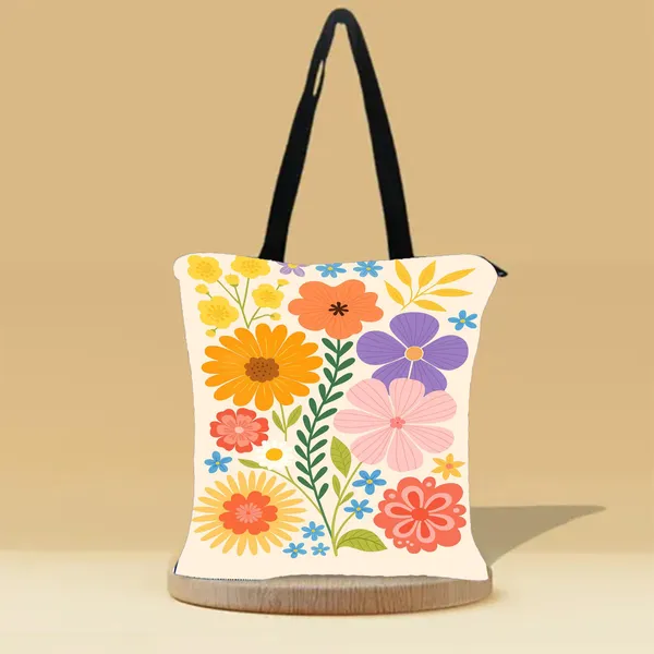 Floral_Canvas_Zipper_Tote_Bag
