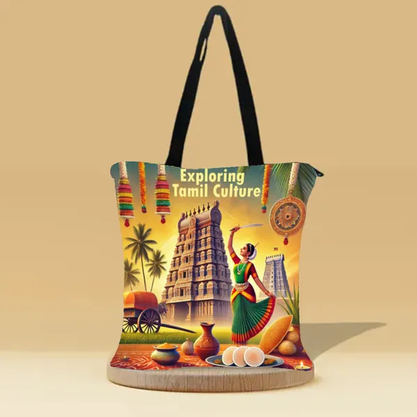 Incredible_Chennai_Canvas_Zipper_Tote_Bag