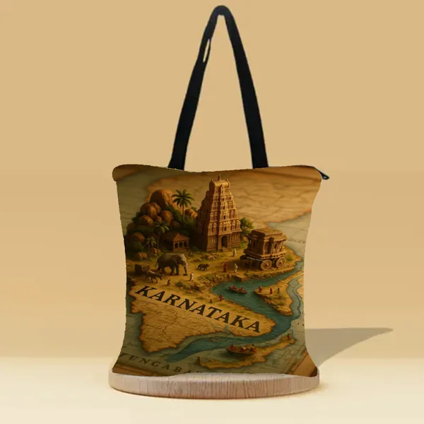 Incredible_Karnataka_Canvas_Zipper_Tote_Bag