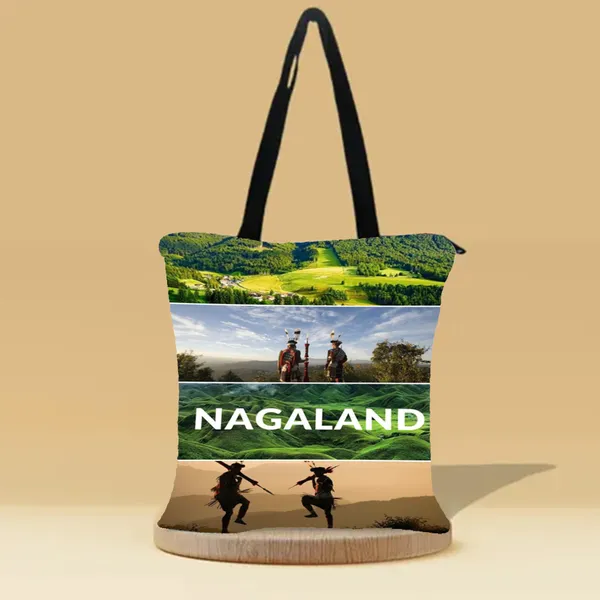 Incredible_Nagaland_Canvas_Zipper_Tote_Bag