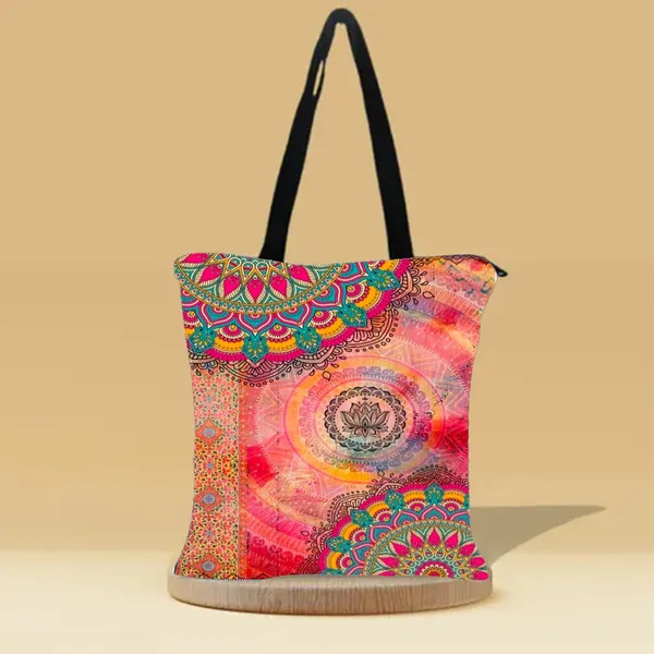 Bohemian_Lotus_Canvas_Zipper_Tote_Bag