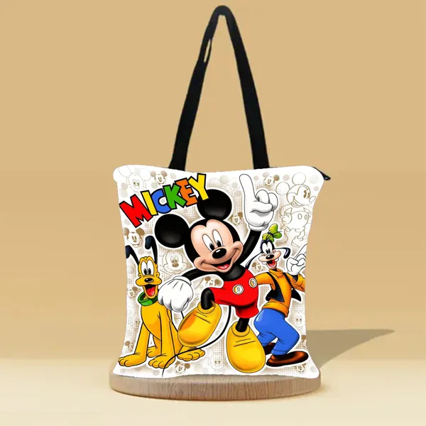 Mickey_Canvas_Zipper_Tote_Bag