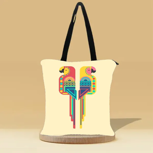 Parrot_Canvas_Zipper_Tote_Bag