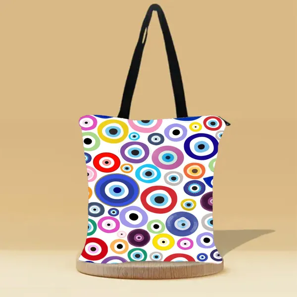 Multi_Color_Evil_Eyes_Canvas_Zipper_Tote_Bag