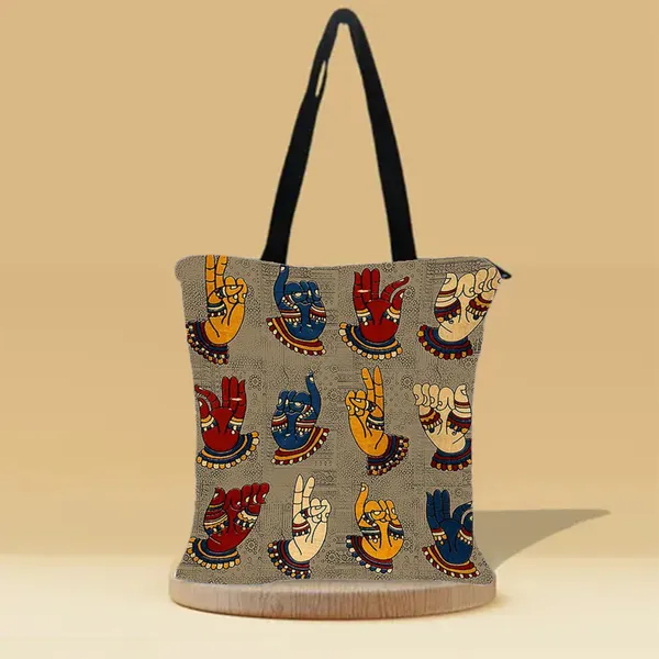 Mudra_Canvas_Zipper_Tote_Bag