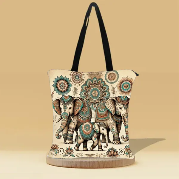 Elephant_Canvas_Zipper_Tote_Bag