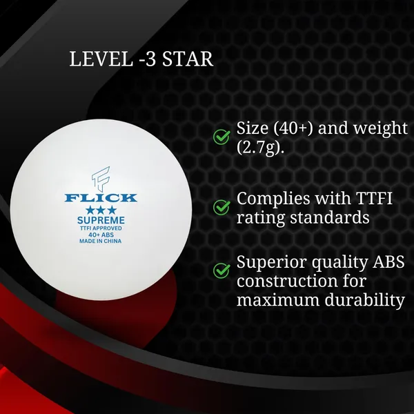Supreme_3_Star_Table_Tennis_Balls_T.T.F.I._Approved_Professional_Grade_Standard_40+Mm_Size,_Abs_Material,_Durable_White_Balls_For_Tournament_And_Training_Pack_Of_6_Balls_(1_Box)