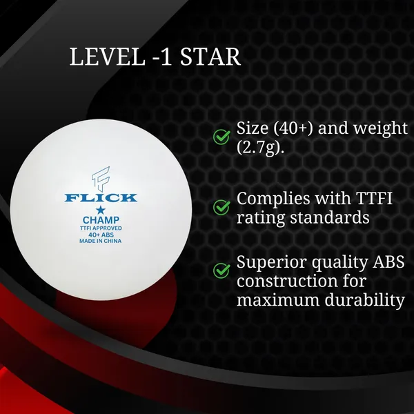 Champ_1_Star_Table_Tennis_Balls_T.T.F.I._Approved_Professional_Grade_Standard_40+Mm_Size,_Abs_Material,_Durable_White_Balls_For_Tournament_And_Training_Pack_Of_6_Balls_(2_Box)