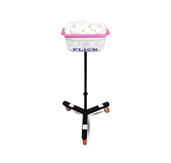 Table_Tennis_Trolley_Storage_System_For_Multi_Ball_Practice_Sessions,_Portable_Ball_Storage_Organizer_(Basket_Colour_May_Vary)