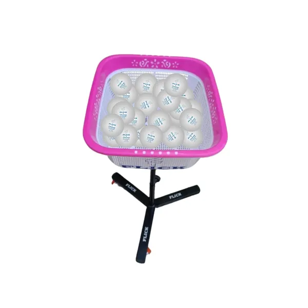 Table_Tennis_Trolley_Storage_System_For_Multi_Ball_Practice_Sessions,_Portable_Ball_Storage_Organizer_(Basket_Colour_May_Vary)