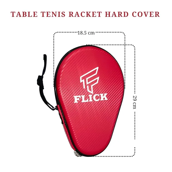 Fusion_Table_Tennis_Racket_Hard_Case/Cover_Round|_Shockproof_Protective_Evapu_Case_Stylish_Design_|_Durable_Product_For_Tt_Lovers|_Assorted_Colors._(Red)