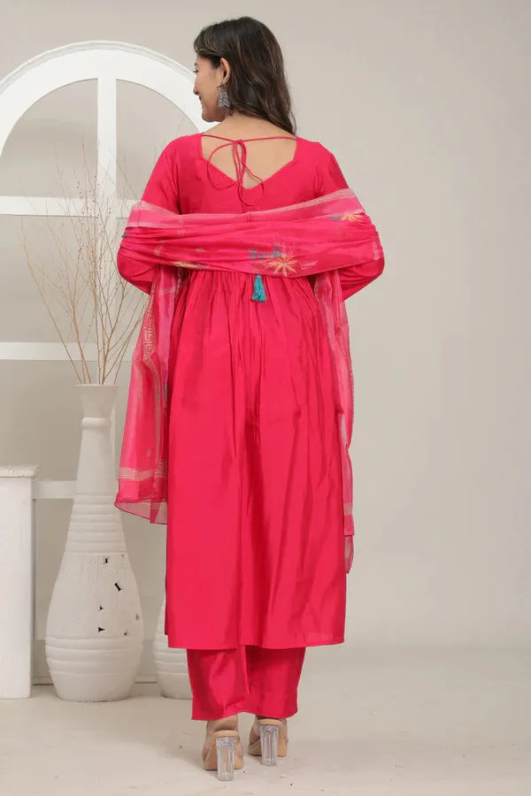 Elegant_Floral_Printed_Cotton_Anarkali_Suit_Set_With_Dupatta_For_Women_&_Girls
