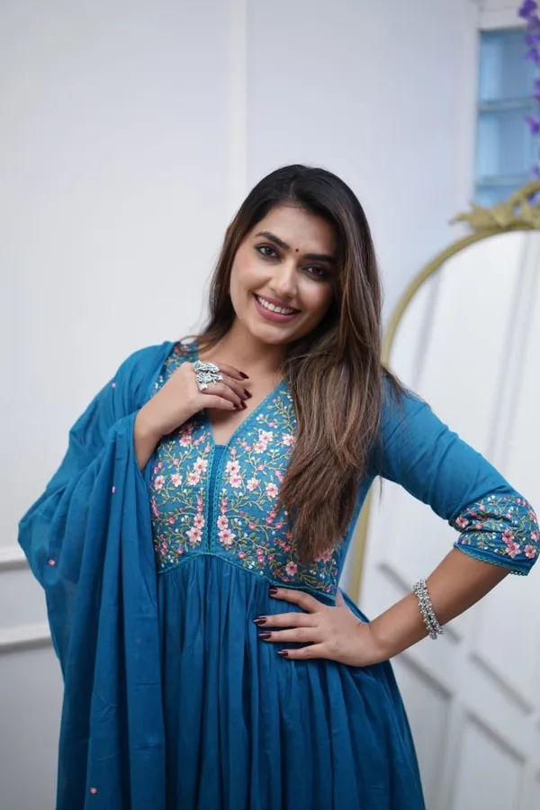 Teal_Blue_Embroidered_Cotton_Kurta_Set_With_Dupatta_For_Women_&_Girls