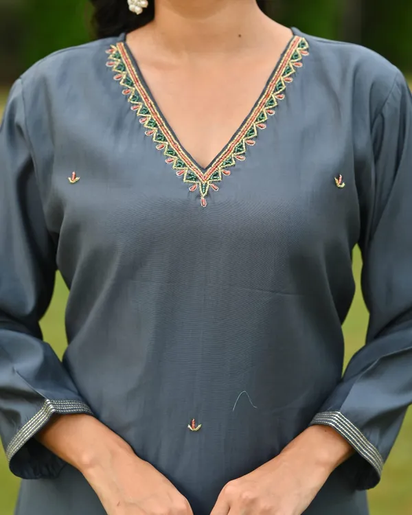 Slate_Grey_Embroidered_Suit_Set_With_Printed_Dupatta_For_Women_&_Girls