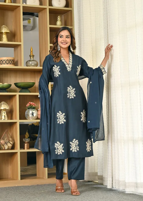 Navy_Blue_Embroidered_Cotton_Suit_Set_With_Dupatta
