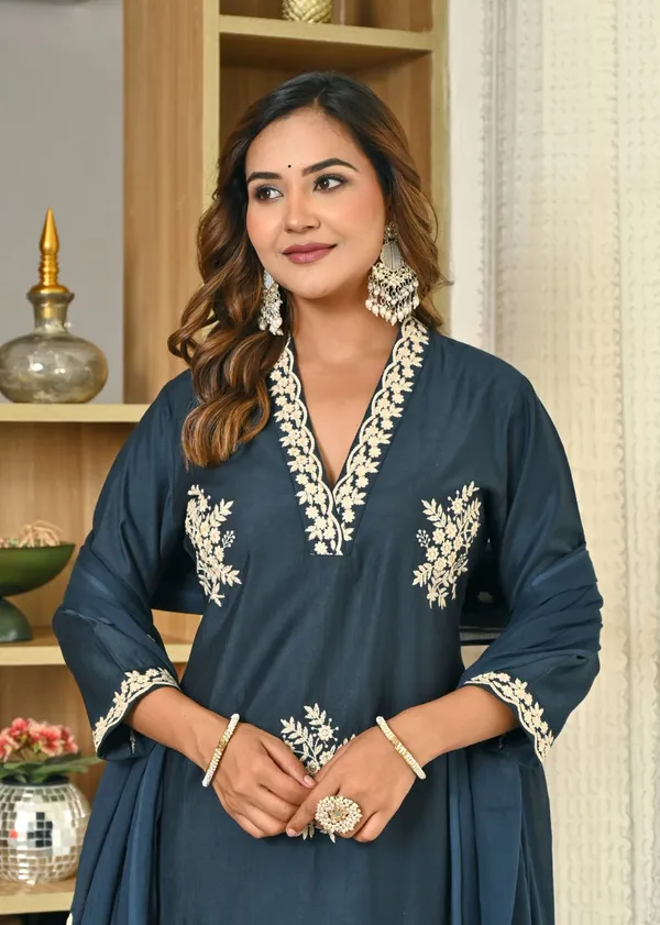 Navy_Blue_Embroidered_Cotton_Suit_Set_With_Dupatta