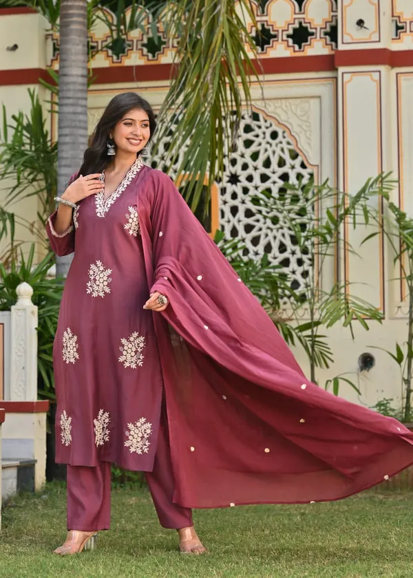 Mauve_Embroidered_Cotton_Suit_Set_With_Dupatta
