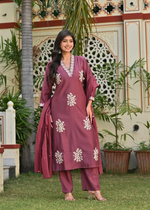 Mauve_Embroidered_Cotton_Suit_Set_With_Dupatta