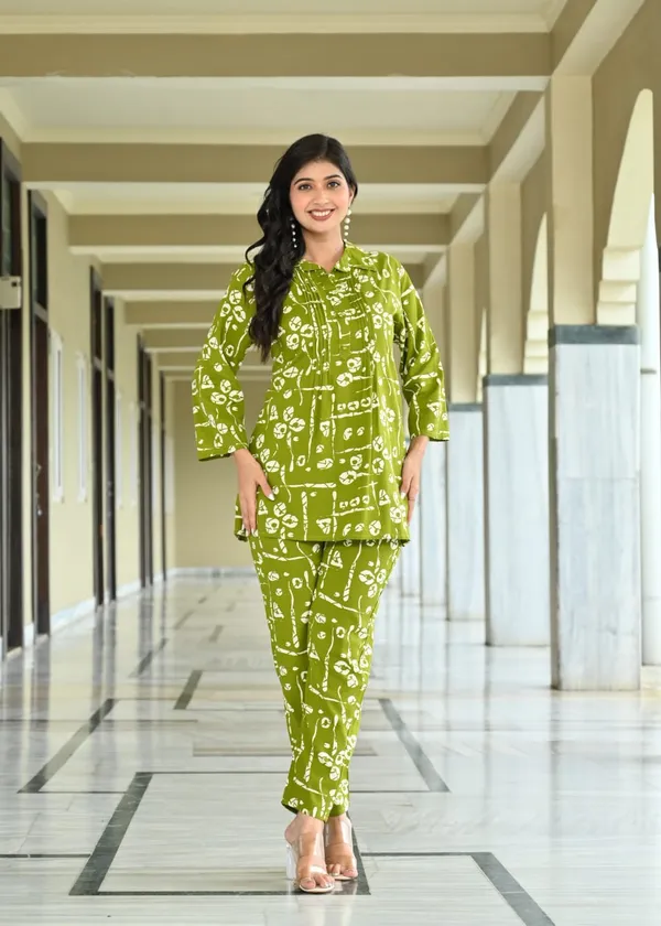 Olive_Green_Printed_Cotton_Co_Ord_Set