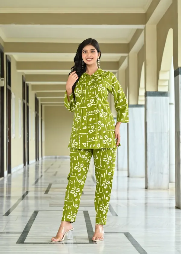 Olive_Green_Printed_Cotton_Co_Ord_Set