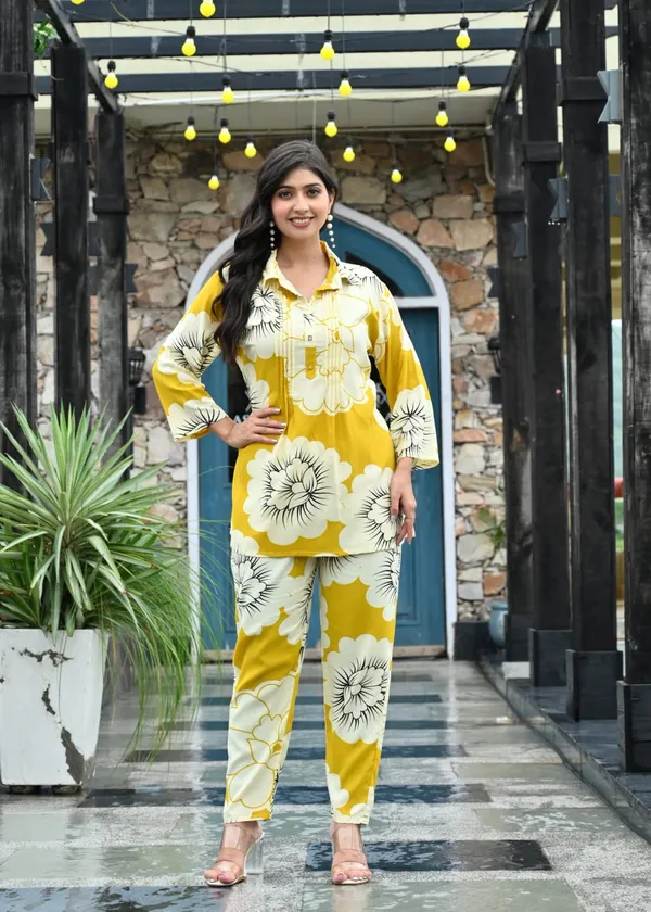Mustard_Yellow_Floral_Printed_Co_Ord_Set