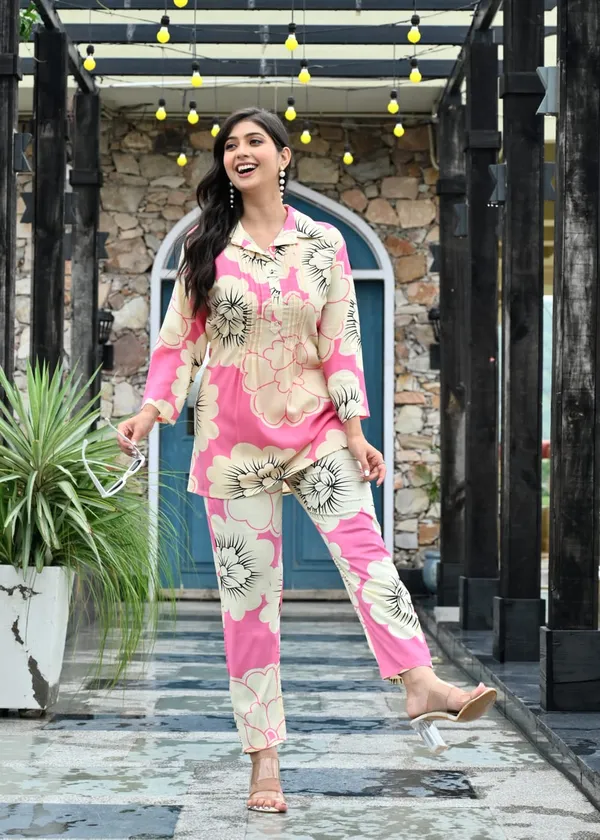 Pink_Cream_Floral_Printed_Co_Ord_Set