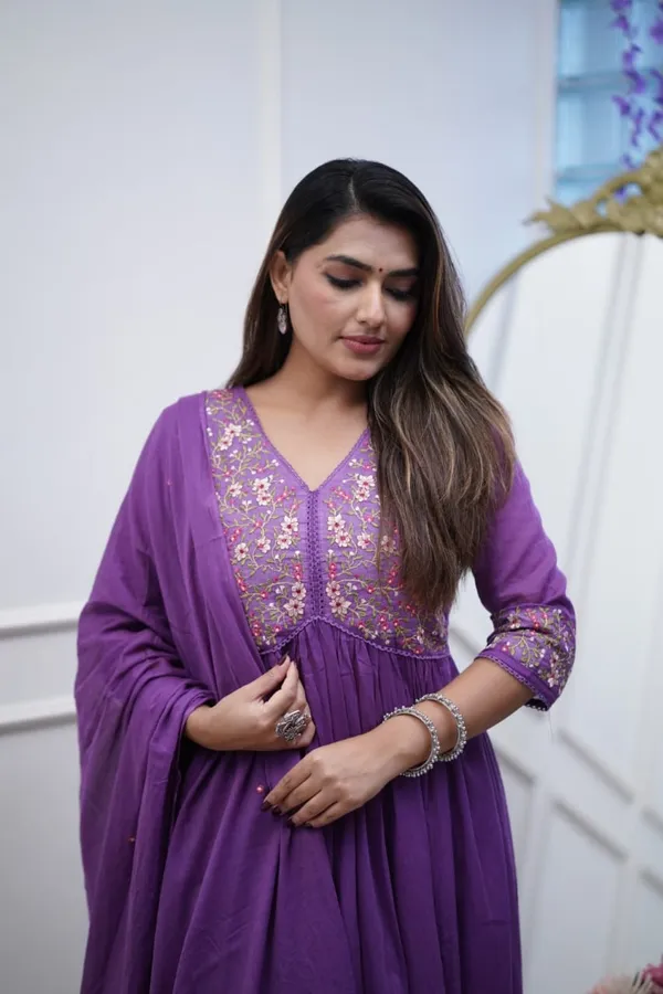 Elegant_Purple_Embroidered_Flared_Kurta_Set_with_Dupatta