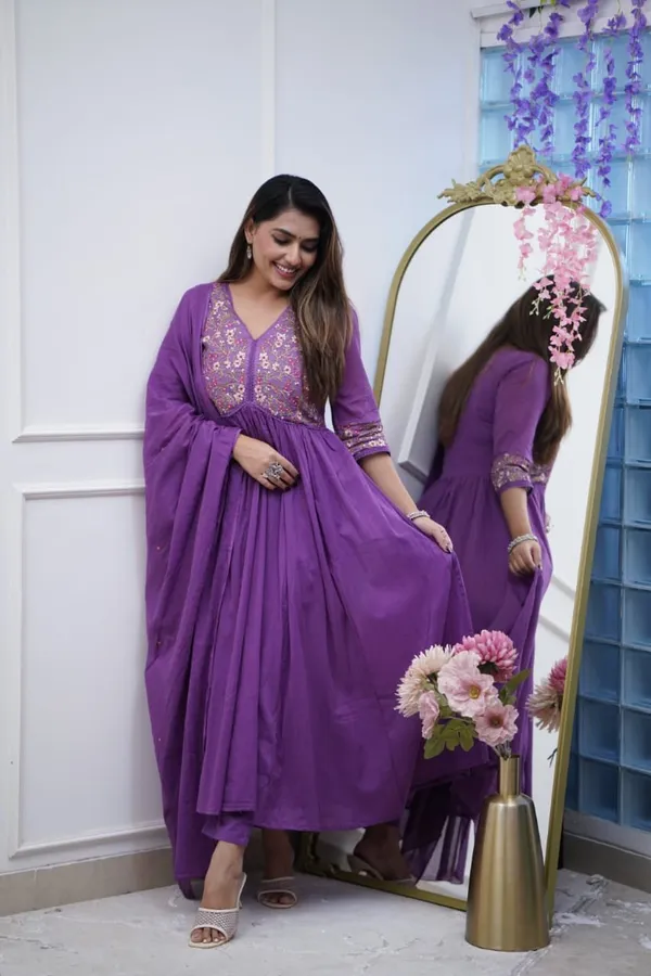 Elegant_Purple_Embroidered_Flared_Kurta_Set_with_Dupatta