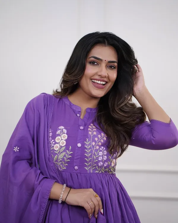 Elegant_Purple_Cotton_Anarkali_Kurta_Set_with_Dupatta