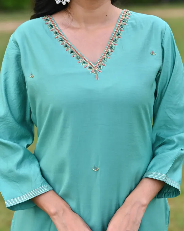 Aqua_Blue_Embroidered_Suit_Set_with_Printed_Dupatta