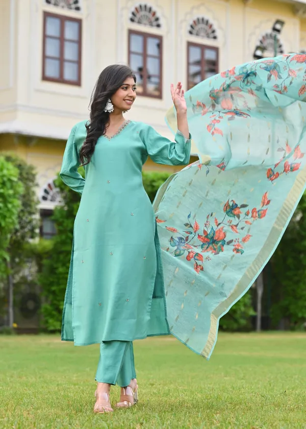 Aqua_Blue_Embroidered_Suit_Set_with_Printed_Dupatta