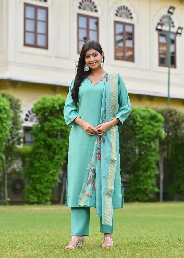 Aqua_Blue_Embroidered_Suit_Set_with_Printed_Dupatta