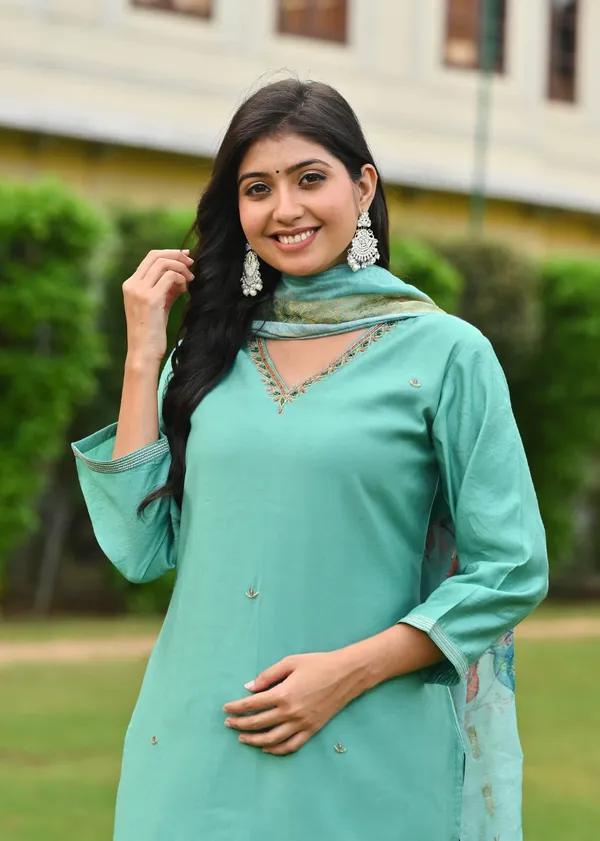 Aqua_Blue_Embroidered_Suit_Set_with_Printed_Dupatta