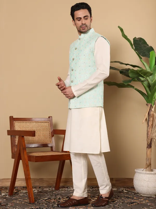 Men's_See_Green_Embroidered_Nehru_Jacket