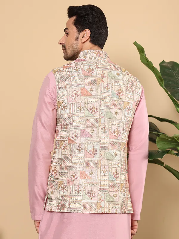 Men's_Multi-Colour_Embroidered_Nehru_Jacket