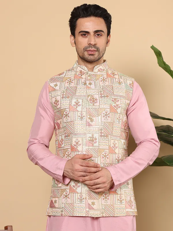 Men's_Multi-Colour_Embroidered_Nehru_Jacket