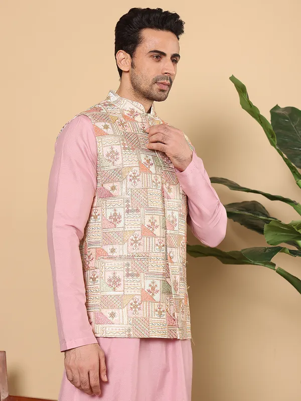 Men's_Multi-Colour_Embroidered_Nehru_Jacket