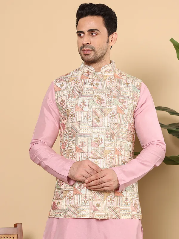 Men's_Multi-Colour_Embroidered_Nehru_Jacket