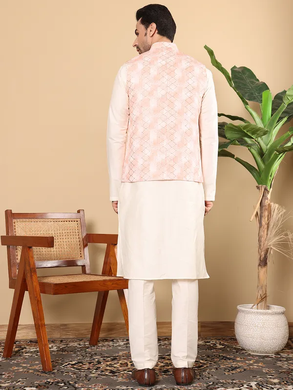 Men's_Peach_Embroidered_Nehru_Jacket