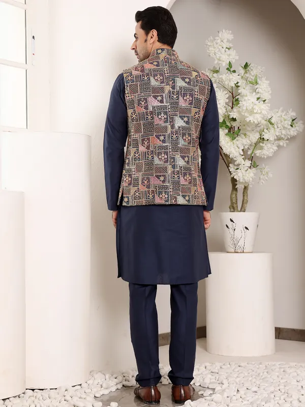 Men's_Multicolor_Embroidered_Mandarin_Collar_Nehru_Jacket