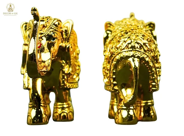 Gold-Plated_Decorative_Elephant_Figurine,_Traditional_Hathi_Design,_Home_Decor