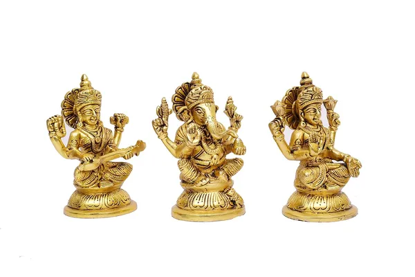 Brass_Laxmi,_Ganesh_&_Saraswati_Idol_Set_–_Sitting_On_Pedestal_For_Home_&_Temple_Decor