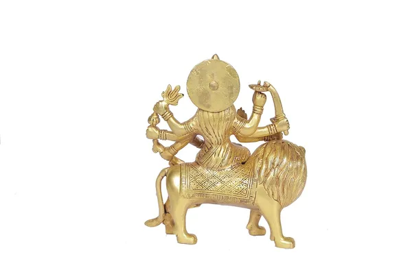 Durga_Maa_Brass_Idol_Sitting_On_Lion_Statue_Home_&_Temple_Decor