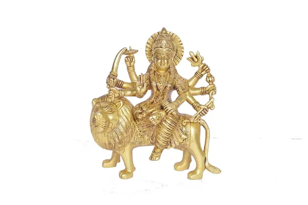 Durga_Maa_Brass_Idol_Sitting_On_Lion_Statue_Home_&_Temple_Decor