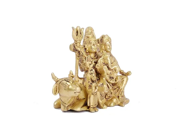 Brass_Decorative_Idol_Of_Shiv_Parvati_Ji_With_Nandi_For_Home_&_Temple_Decor