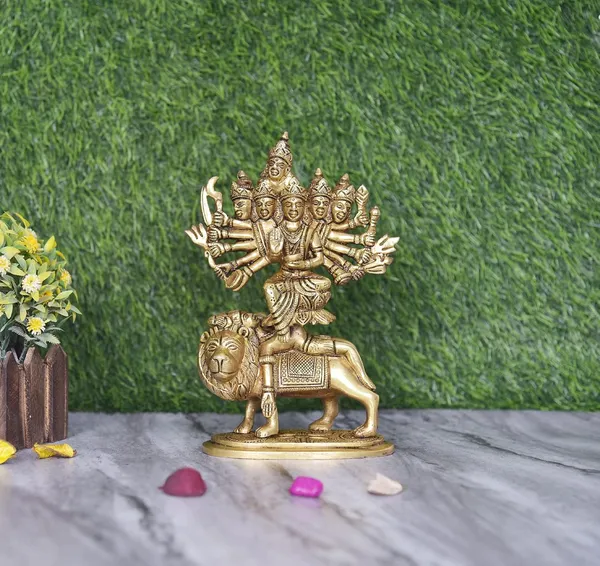 Brass_Kamakhya_Maa_Durga_Idol_–_Antique_Finish_Murti
