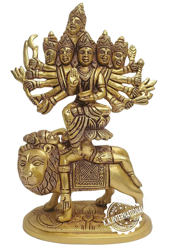 Brass_Kamakhya_Maa_Durga_Idol_–_Antique_Finish_Murti