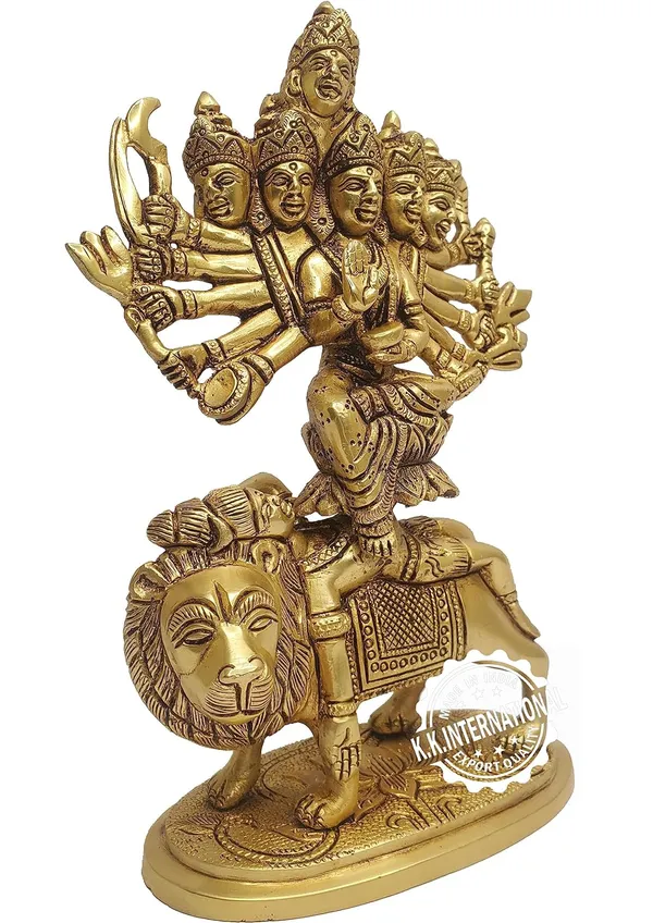 Brass_Kamakhya_Maa_Durga_Idol_–_Antique_Finish_Murti