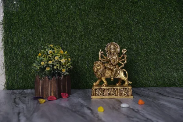 Brass_Maa_Durga_Sheravali_Statue